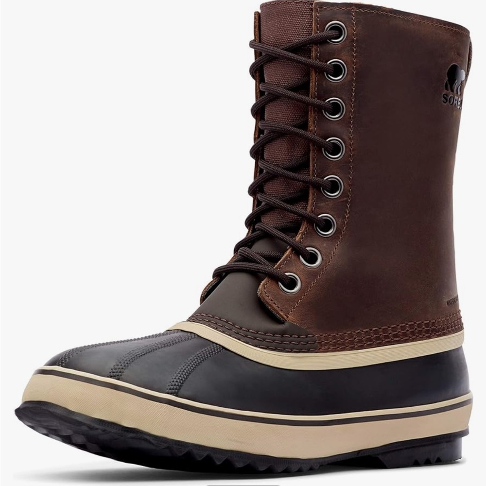 NWOT Sorel black leather men’s boots